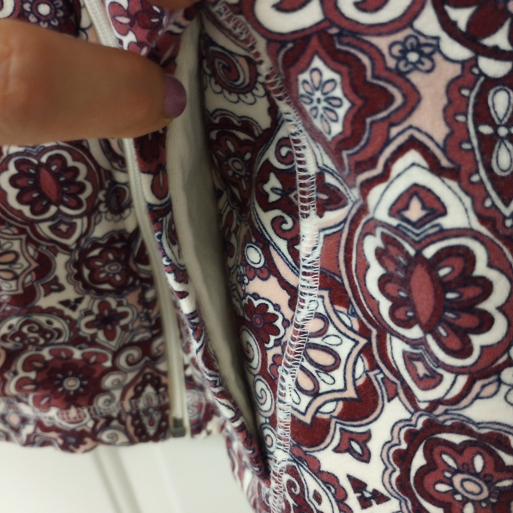 Women's Talbots Patterned Zip Up Jacket - image 3